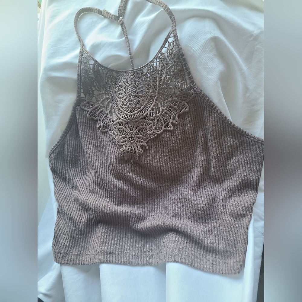 So Pretty Little Layers Crochet Crop Top